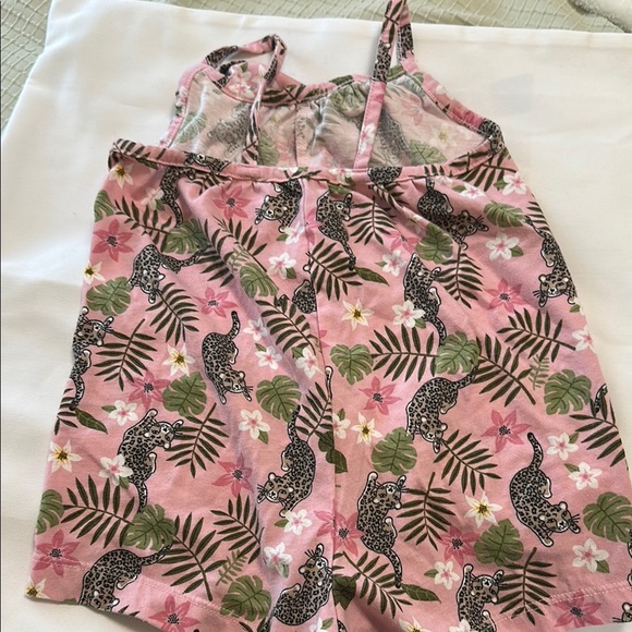 Pink Leopard Print Baby Romper - Picture 4 of 4